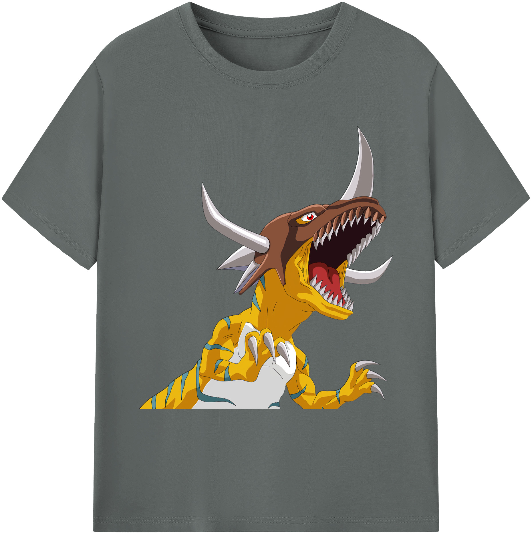 （画像用） Digimon デジタルモンスター/デジモン 綿100％ メンズ半袖Tシャツ｜肌触りやわらか＆通気性